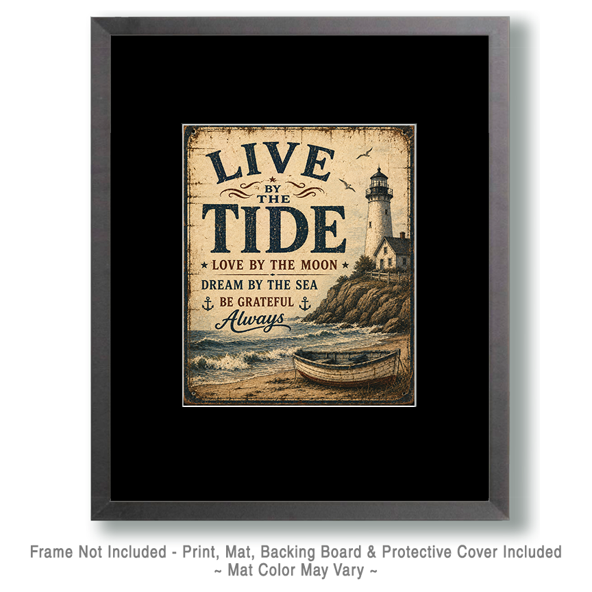 Live by the Tide - Coastal Nautical Nostalgia - Image 2