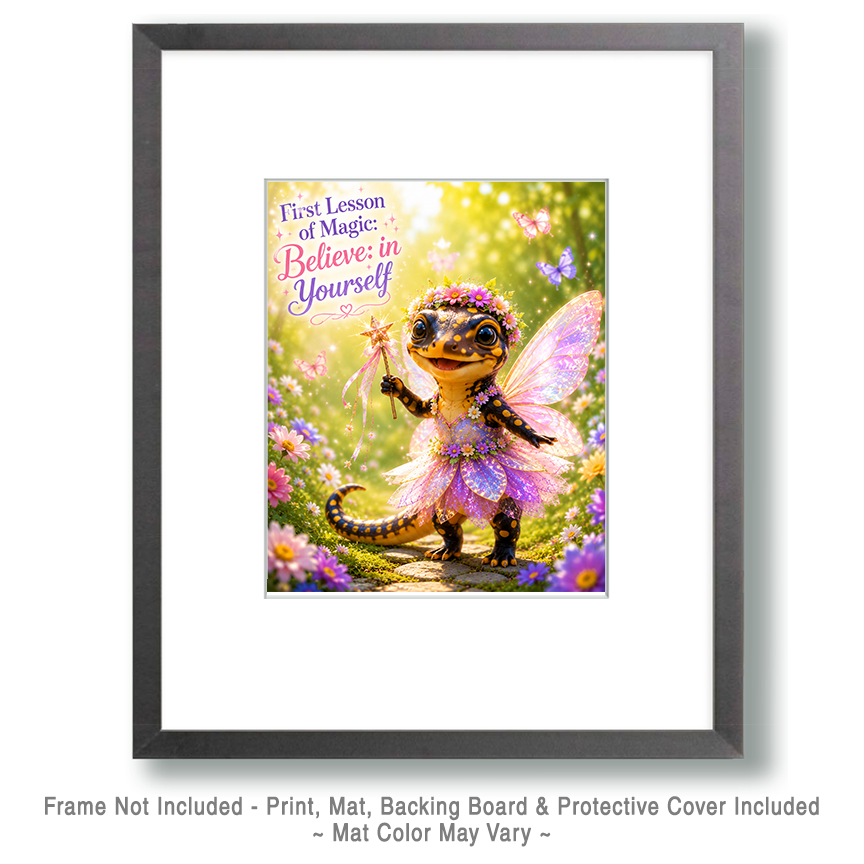 Salamander Fairy - Believe in Yourself - Animal Fairies - Children's Fantasy Artwork - Image 2