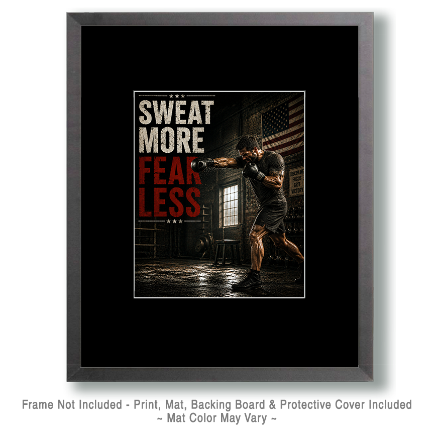 Sweat More Fear Less - Martial Arts Artwork - Image 2