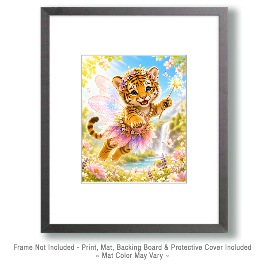 Tiger Cub Fairy - Animal Fairies - Children's Fantasy Artwork - Image 2