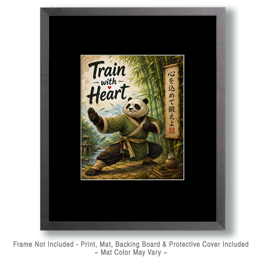 Train with Heart - Martial Arts Artwork - Image 2
