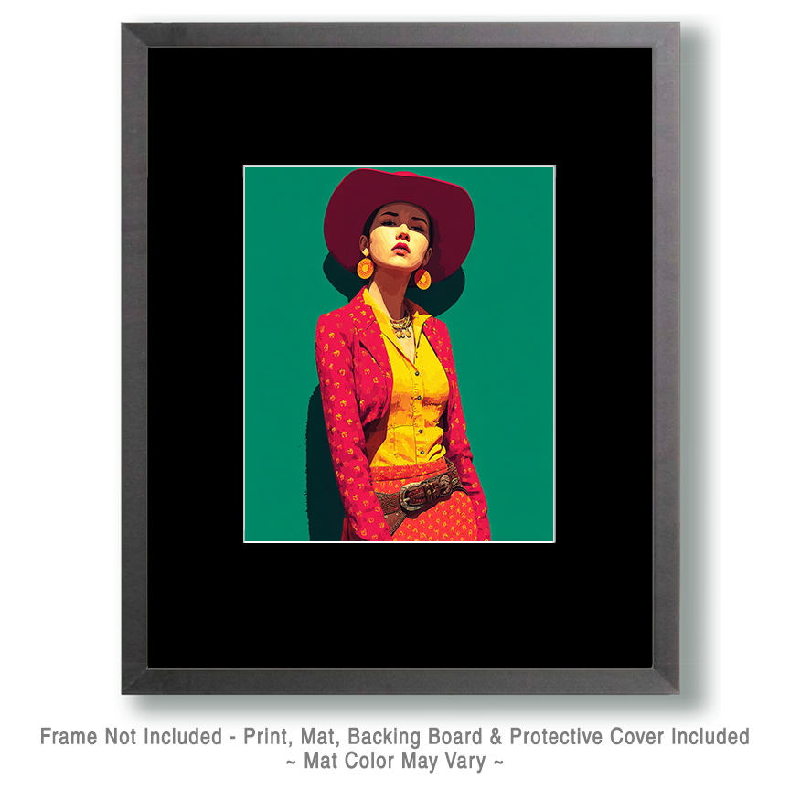 Wholesale Cowgirl with an Attitude Art Stock - Retail Ready Matted Prints Western Wall Art.png - Image 2
