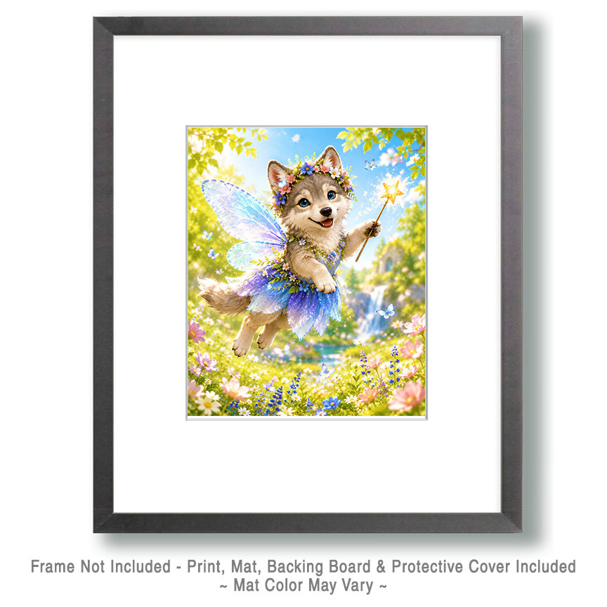 Wolf Pup Fairy - Animal Fairies - Children's Fantasy Artwork - Image 2