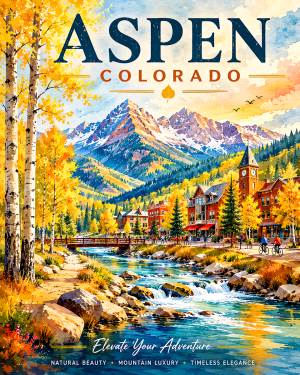 Aspen Colorado Maroon Bells Mountain Landscape Matted Art Print - Wholesale Luxury Decor