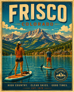 Fruita Colorado High Desert Lake Life Matted Art Print - Wholesale Adventure Decor