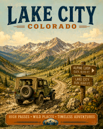 Lake City Matted Art Print - Wholesale Colorado Decor