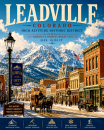 Leadville Colorado Historic District Matted Print - Wholesale Mountain Wall Art