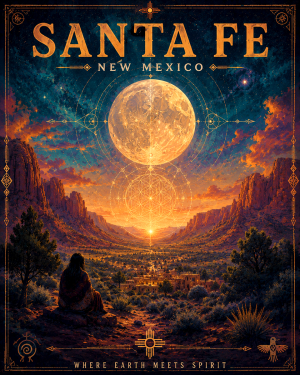 Matted Print - Spiritual Santa Fe Wholesale Art