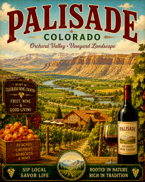 Palisade Colorado Wine Country Wholesale Western Town Souvenir
