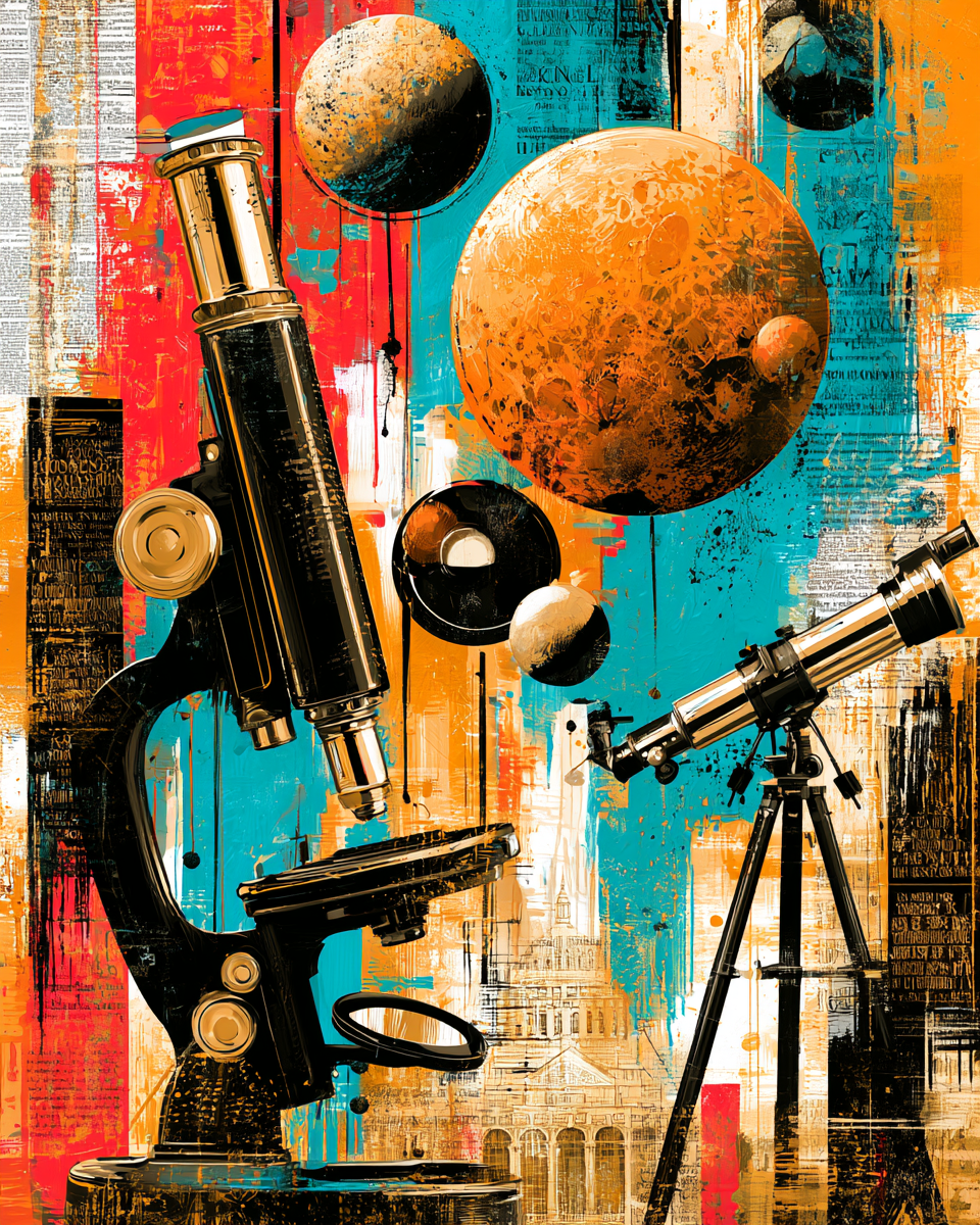 Science Optical Artwork Matted Art Prints for Classrooms