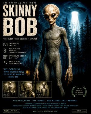 Skinny Bob UFO Alien Spirit Animal Matted Art Print - Wholesale Metaphysical Decor