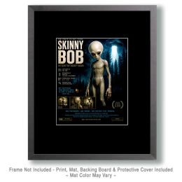Skinny-Bob-UFO-Alien-Spirit-Animal-Matted-Art-Print-Wholesale-Metaphysical-Decor
